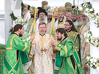 Празднование 700-летия со дня рождения святого преподобного Сергия Радонежского в Свято-Троицкой Сергиевой Лавре. 18 июля 2014 г.