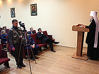 Митрополит Орловский и Болховский Антоний встретился с коллективом Следственного комитета Российской Федерации по Орловской области. 24 декабря 2014 г.