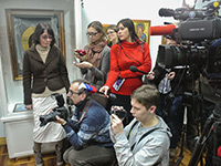В Орловском областном краеведческом музее открылась выставка работ художника-иконописца Аркадия Полевого и художника-реставратора Татьяны Самариной. 28 января 2015 г.