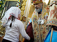 В праздник Воскресения Христова митрополит Антоний Орловский и Болховский Антоний совершил Пасхальную великую вечерню в Ахтырском соборе Орла. 1 мая 2016 г.
