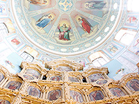 В праздник Успения Пресвятой Богородицы митрополит Орловский и Болховский Антоний возглавил Божественную литургию в Успенском (Михаило-Архангельском) храме г. Орла. 28 августа 2016 г.