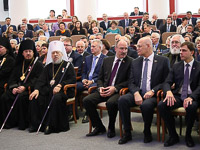 Архиереи Орловской митрополии посетили новогодний прием в администрации региона. 29 декабря 2017 г.