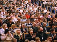 Архиепископ Пантелеимон встретился со студентами ОГАУ. 16 октября 2009 г.