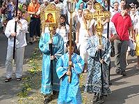 Архиерейское богослужение в праздник Смоленской иконы Божией Матери. 10 августа 2010 г.