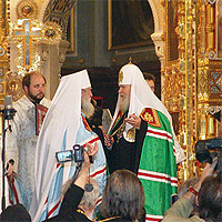 Послание Святейшего Патриарха по случаю пятилетия подписания Акта о каноническом общении между Московским Патриархатом и РПЦЗ 