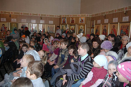 Рождество в Знаменском храме Орла