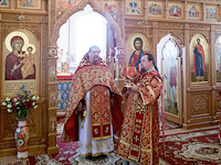 В Успенском храме с. Теличье установлен новый иконостас. 18 мая 2014 г.