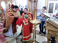 В Успенском храме с. Теличье установлен новый иконостас. 18 мая 2014 г.