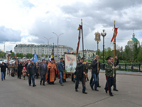 Крестный ход в день памяти Великомученика Георгия Победоносца в Орле. 6 мая 2014 г.