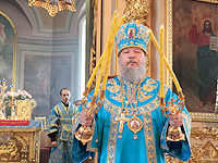 В день 275-летия со дня явления Ахтырской иконы Божией Матери архиепископ Орловский и Ливенский Антоний совершил Божественную литургию в Ахтырском кафедральном соборе Орла. 15 июля 2014 г.