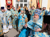 В день 275-летия со дня явления Ахтырской иконы Божией Матери архиепископ Орловский и Ливенский Антоний совершил Божественную литургию в Ахтырском кафедральном соборе Орла. 15 июля 2014 г.