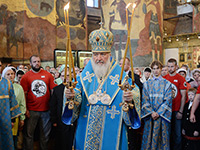 В праздник Успения Святейший Патриарх Московский и всея Руси Кирилл совершил Божественную литургию в Патриаршем Успенском соборе Московского Кремля. На малом входе Предстоятель возвел архиепископа Орловского и Болховского Антония в сан митрополита. 28 августа 2014 г.
