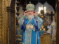 В праздник Успения Святейший Патриарх Московский и всея Руси Кирилл совершил Божественную литургию в Патриаршем Успенском соборе Московского Кремля. На малом входе Предстоятель возвел архиепископа Орловского и Болховского Антония в сан митрополита. 28 августа 2014 г.
