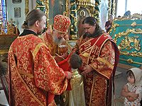 В день памяти пророка Божия Илии архиепископ Орловский и Болховский Антоний совершил литургию в Ильинском (Николо-Песковском) храме г. Орла. 2 августа 2014 г.