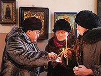 В 9-й день со дня преставления протоиерея Иоанна Мешкова, клирика Ахтырского  кафедрального собора Орла, митрополит Орловский и Болховский Антоний совершил панихиду в Воскресенском храме г. Орла. 29 января 2015 г.