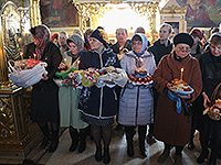 Митрополит Орловский и Болховский Антоний совершил богослужения Великой Пятницы и Великой Субботы в Ахтырском кафедральном соборе Орла. 10-11 апреля 2015 г.