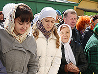 Митрополит Орловский и Болховский Антоний совершил богослужения Великой Пятницы и Великой Субботы в Ахтырском кафедральном соборе Орла. 10-11 апреля 2015 г.