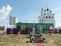 В праздник Успения Пресвятой Богородицы митрополит Орловский и Болховский Антоний в сослужении епископа Ливенского и Малоархангельского Нектария совершил Божественную литургию в Свято-Успенском мужском монастыре г. Орла. 28 августа 2015 г.