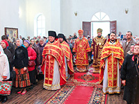 В день памяти прпп. сщмч. Кукши, просветителя вятичей, митрополит Орловский и Болховский Антоний в сослужении епископа Ливенского и Малоархангельского Нектария совершил литургию в мужском монастыре во имя святого Кукши Мценского района. 9 сентября 2015 г.