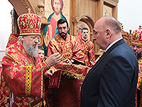 В день памяти прпп. сщмч. Кукши, просветителя вятичей, митрополит Орловский и Болховский Антоний в сослужении епископа Ливенского и Малоархангельского Нектария совершил литургию в мужском монастыре во имя святого Кукши Мценского района. 9 сентября 2015 г.