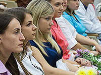 Митрополит Орловский и Болховский Антоний принял участие в церемонии посвящения в профессиию врачей Орловской детской областной клинической больницы им. З.И. Круглой. 10 сентября 2015 г.
