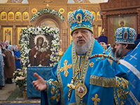 В день празднования Иверской иконе Божией Матери митрополит Орловский и Болховский Антоний совершил в сослужении епископа Ливенского и Малоархангельского Нектария Божественную литургию в храме Иверской иконы Божией Матери г. Орла (Архиерейском подворье Ливенской епархии). 25 февраля 2016 г.
