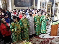 В канун праздника Входа Господня в Иерусалим (Недели ваий) митрополит Орловский и Болховский Антоний совершил всенощное бдение в Богоявленском соборе Орла. Утром в день праздника Архипастырь возглавил Божественную литургию в Ахтырском кафедральном соборе Орла. 23-24 апреля 2016 г.