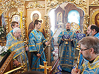 В праздник Балыкинской иконы Божией Матери епископ Ливенский и Малоархангельский Нектарий возглавил Божественную литургию и крестный ход в Свято-Введенском женском монастыре Орла. 13 июля 2016 г.