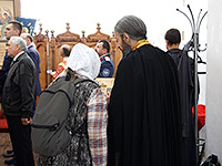 В день памяти прпп. сщмч. Кукши, просветителя вятичей, митрополит Орловский и Болховский Антоний в сослужении епископа Ливенского и Малоархангельского Нектария совершил литургию в мужском монастыре во имя святого Кукши Мценского района. 9 сентября 2015 г.