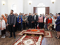 В день памяти прпп. сщмч. Кукши, просветителя вятичей, митрополит Орловский и Болховский Антоний в сослужении епископа Ливенского и Малоархангельского Нектария совершил литургию в мужском монастыре во имя святого Кукши Мценского района. 9 сентября 2015 г.