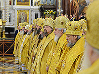 В восьмую годовщину интронизации Святейшего Патриарха Московского и всея Руси Кирилла, в кафедральном соборном Храме Христа Спасителя в Москве была совершена Божественная литургия. В числе сонма архиереев, сослуживших Предстоятелю, были митрополит Орловский и Болховский Антоний и епископ Ливенский и Малоархангельский Нектарий. 1 февраля 2017 г.