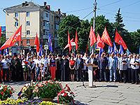 Духовенство Орловской епархии приняло участие в митинге Памяти, посвященном 74-й годовщине освобождения Орла от немецко-фашистских захватчиков. 5 августа 2017 г.