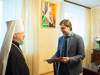 Врио губернатора Орловской области Андрей Клычков поздравил митрополита Орловского и Болховского Антония с днем рождения. 17 ноября 2017 г.