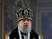 В Великую Среду митрополит Орловский и Болховский Антоний совершил Божественную литургию Преждеосвященных Даров в Ахтырском кафедральном соборе Орла. 4 апреля 2018 г.