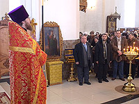 Храм Смоленской иконы Божией Матери стал центром празднования Дня российского студенчества в Орле. 25 января 2010 г.