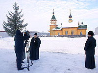Архиепископ Пантелеимон поздравил заключенных ИК-6 в п. Шахово с Рождеством Христовым, 6 января 2010 г.